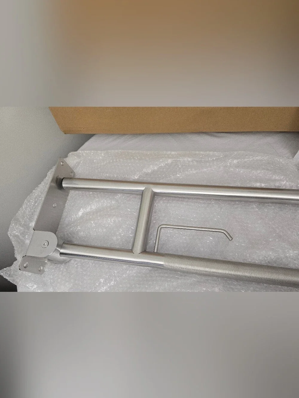 Toilet Grab Bar 32 Inch Brushed Nickel Anti-Slip Support Rail With Paper Holder